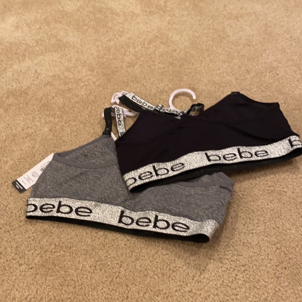 bebe Racer Back Sports Bra Set NWT - Picture 5 of 8